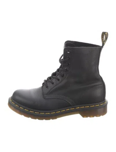 Pre-owned Dr. Martens Leather Lace-up Boots In Black