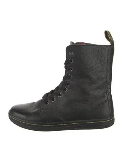 Pre-owned Dr. Martens Leather Sneakers In Black