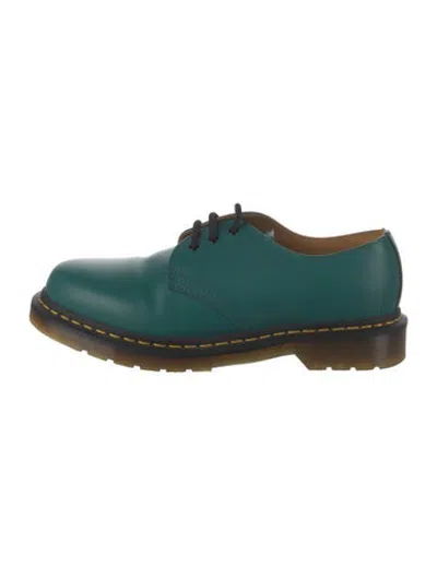Pre-owned Dr. Martens Leather Whipstitch Trim Sneakers In Green