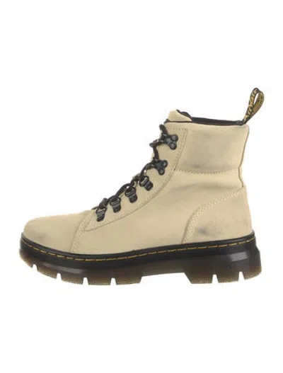 Pre-owned Dr. Martens Suede Hiking Boots In Neutrals