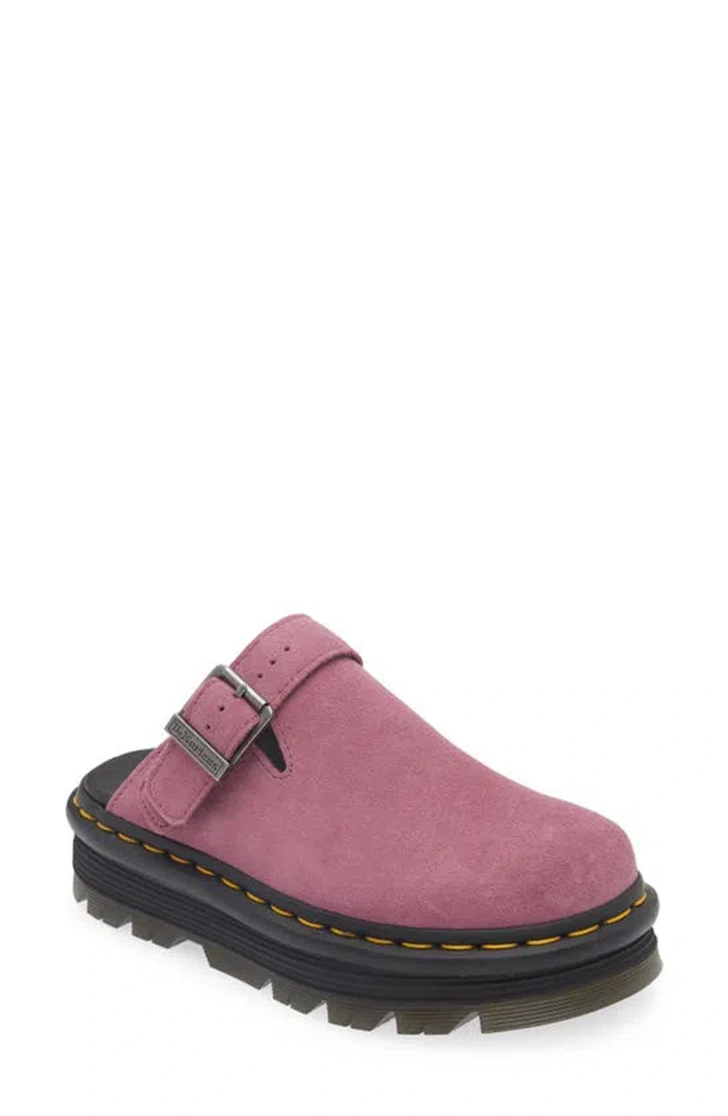 Dr. Martens Zebzag Slingback Clog In Mauve Suede | ModeSens