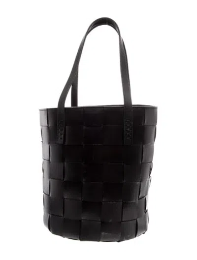 Pre-owned Dragon Diffusion Leather Bucket Bag In Black