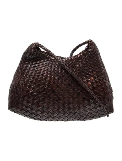 Pre-owned Dragon Diffusion Leather Shoulder Bag In Brown