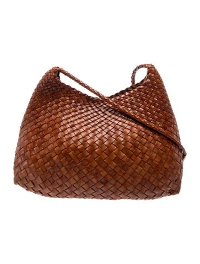 Pre-owned Dragon Diffusion Leather Shoulder Bag In Brown