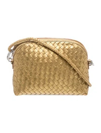 Pre-owned Dragon Diffusion Leather Shoulder Bag W/ Tags In Metallic