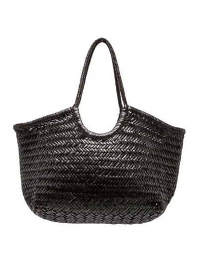Pre-owned Dragon Diffusion Leather Tote In Black