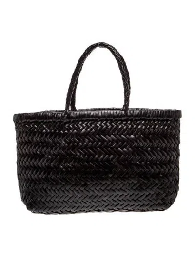 Pre-owned Dragon Diffusion Leather Tote In Black