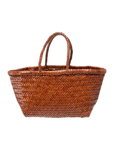 Pre-owned Dragon Diffusion Leather Tote In Brown