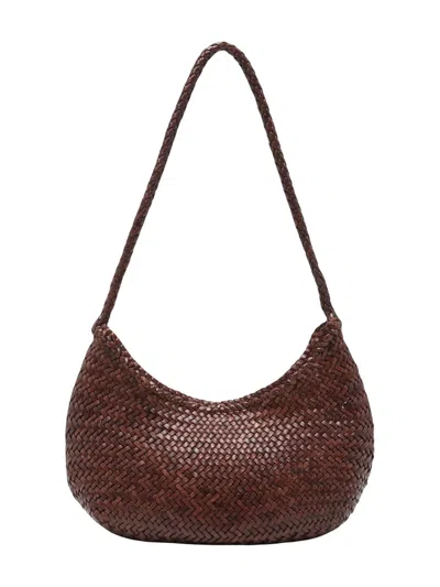 Dragon Diffusion Mini Nova Luna Shoulder Handbag In Brown