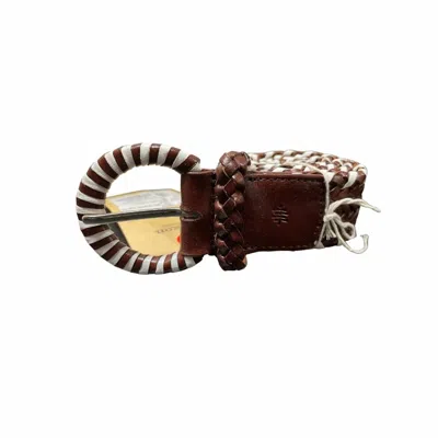 Dragon Diffusion Women's Handwoven Belt In Bruciato White In Multi