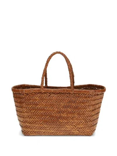 Dragon Difussion Luggage Buffalo Calfskin Handbag In Tan
