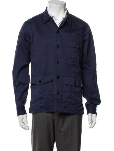 Pre-owned Drake's Utility Jacket In Blue