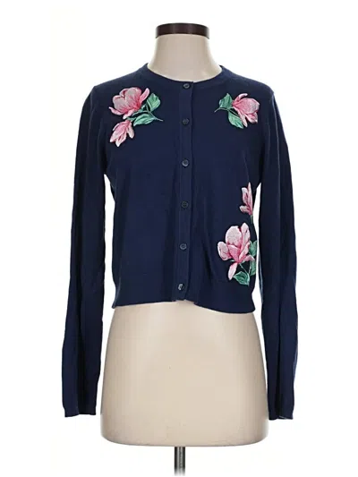 Pre-owned Draper James Cardigan Sweater In Blue