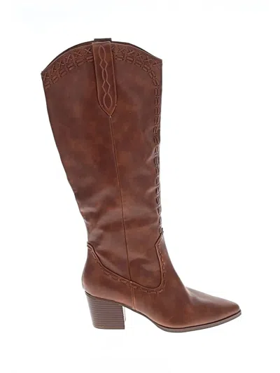 Pre-owned Dream Pairs Boots In Brown