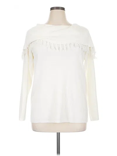 Pre-owned Dressbarn Pullover Sweater In Ivory