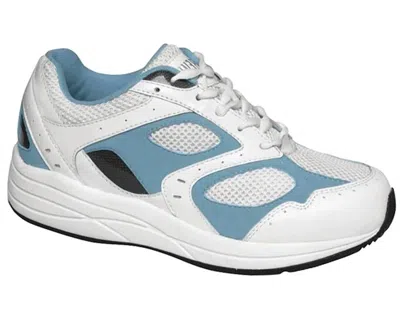 Drew Women's Flare Shoes In White Blue Leather / White Mesh In Multi