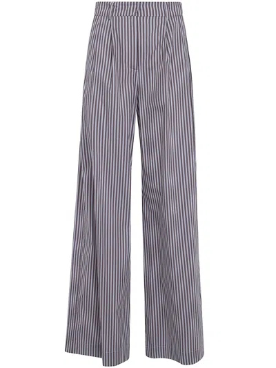 Drhope Wide Leg Pince Trousers In Brown