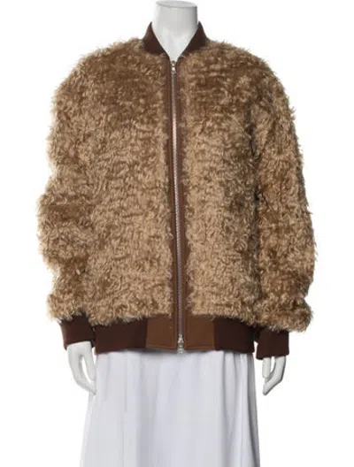 Pre-owned Dries Van Noten Bomber Jacket In Brown