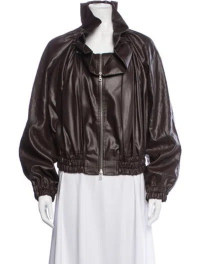 Pre-owned Dries Van Noten Bomber Jacket In Brown