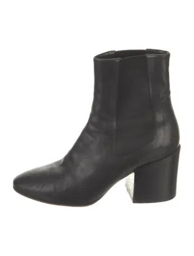Pre-owned Dries Van Noten Leather Chelsea Boots In Black