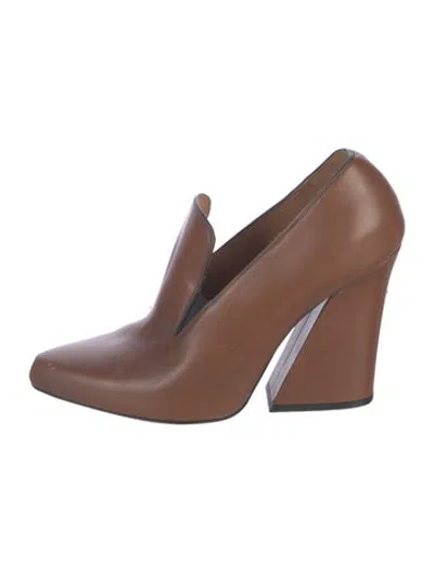 Pre-owned Dries Van Noten Leather Pumps In Brown