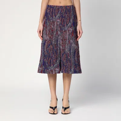 Dries Van Noten Skirt In Jacquard Cotton-blend Viscose In Multicolor