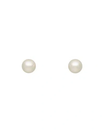 Dries Van Noten Woman Earrings Off White Size - Metal, Plastic
