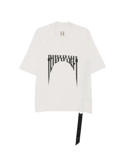 Drkshdw "walrus" White Cotton T-shirt