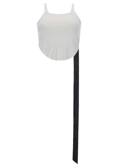 Drkshdw White Cotton Top