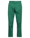 Drumohr Man Pants Green Size 32 Cotton, Elastane