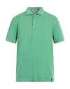 Drumohr Man Polo Shirt Green Size L Cotton