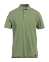 Drumohr Man Polo Shirt Green Size Xl Cotton