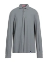 Drumohr Man Polo Shirt Lead Size 3xl Cotton In Grey