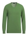 Drumohr Man Sweater Green Size 40 Cashmere