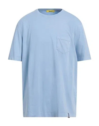 Drumohr Man T-shirt Light Blue Size 3xl Cotton