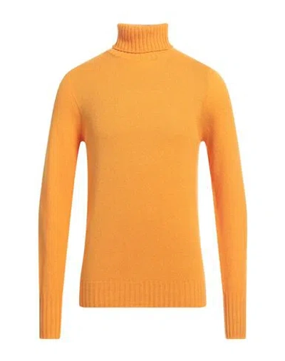 Drumohr Man Turtleneck Mandarin Size 40 Lambswool In Mandarin