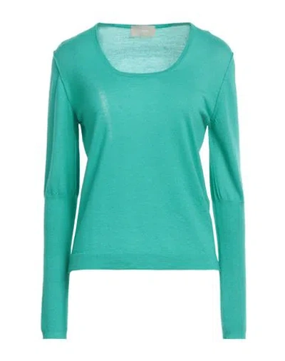 Drumohr Woman Sweater Green Size S Cashmere, Merino Wool, Silk