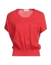 Drumohr Woman Sweater Tomato Red Size S Cotton