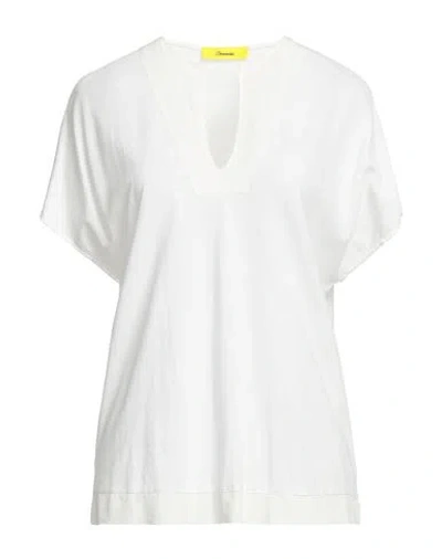 Drumohr Woman T-shirt Ivory Size Xs Cotton In White