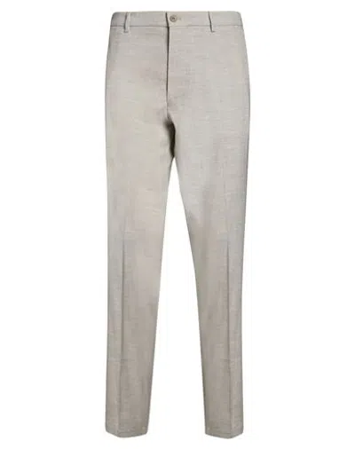Drykorn Drynamic Man Pants Light Grey Size 38 Linen, Wool, Polyester, Viscose, Elastane In Gray