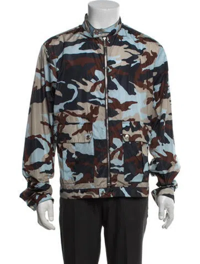 Pre-owned Dsquared2 2014 Camouflage Print Jacket In Blue/orange