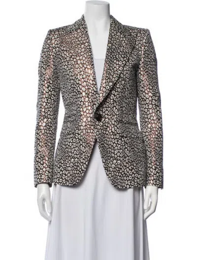 Pre-owned Dsquared2 Animal Print Blazer In Multicolor