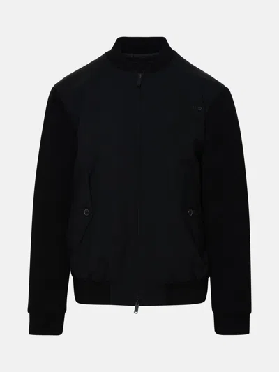 Dsquared2 Black Wool Bomber Jacket
