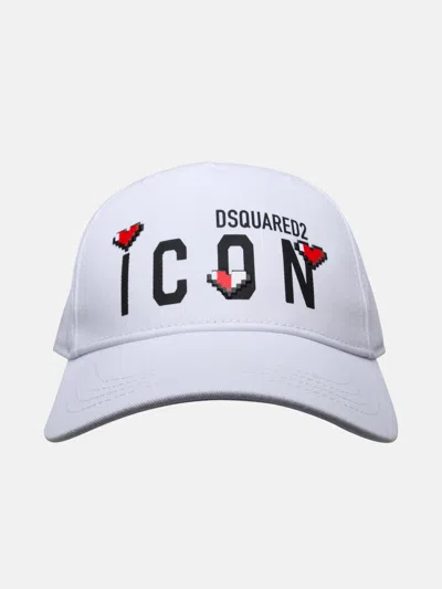 Dsquared2 Kids' Cappellino Icon In White