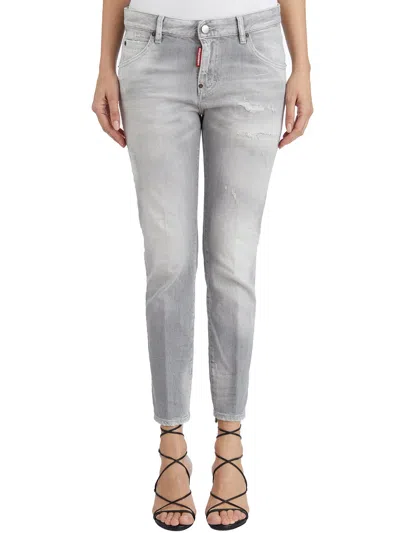 Dsquared2 Cool Girl Denim Pants In Gray