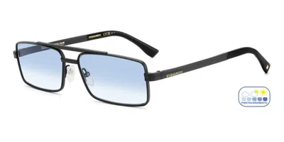 Dsquared2 D2 0213/s 003/f9 Men's Sunglasses Black Size 59 In Multi