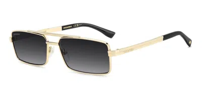 Dsquared2 D2 0213/s J5g/9o Men's Sunglasses Gold Size 59