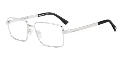 Dsquared2 D2 0216 010 Men's Glasses Silver Size 56 - Free Lenses - Blue Light Block Available In Gray