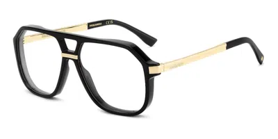 Dsquared2 D2 0218 807 Men's Glasses Black Size 58 - Free Lenses - Blue Light Block Available