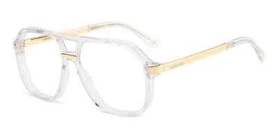 Dsquared2 D2 0218 900 Men's Glasses Clear Size 58 - Free Lenses - Blue Light Block Available In Brown